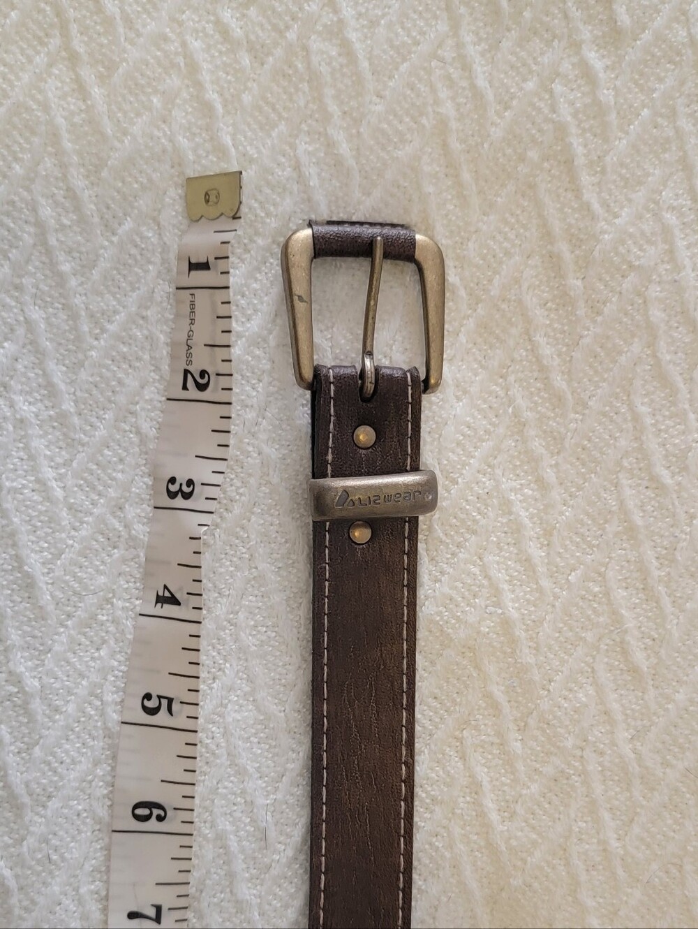 Vintage LIZWEAR Brown Leather Belt